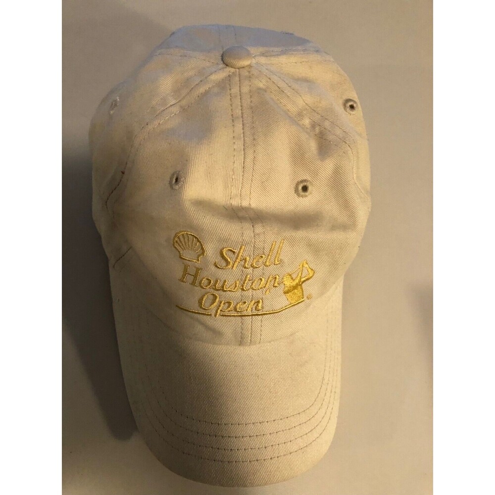 Shell Houston Open Baseball Cap/Hat Adjustable by American Dry Goods Tan Color